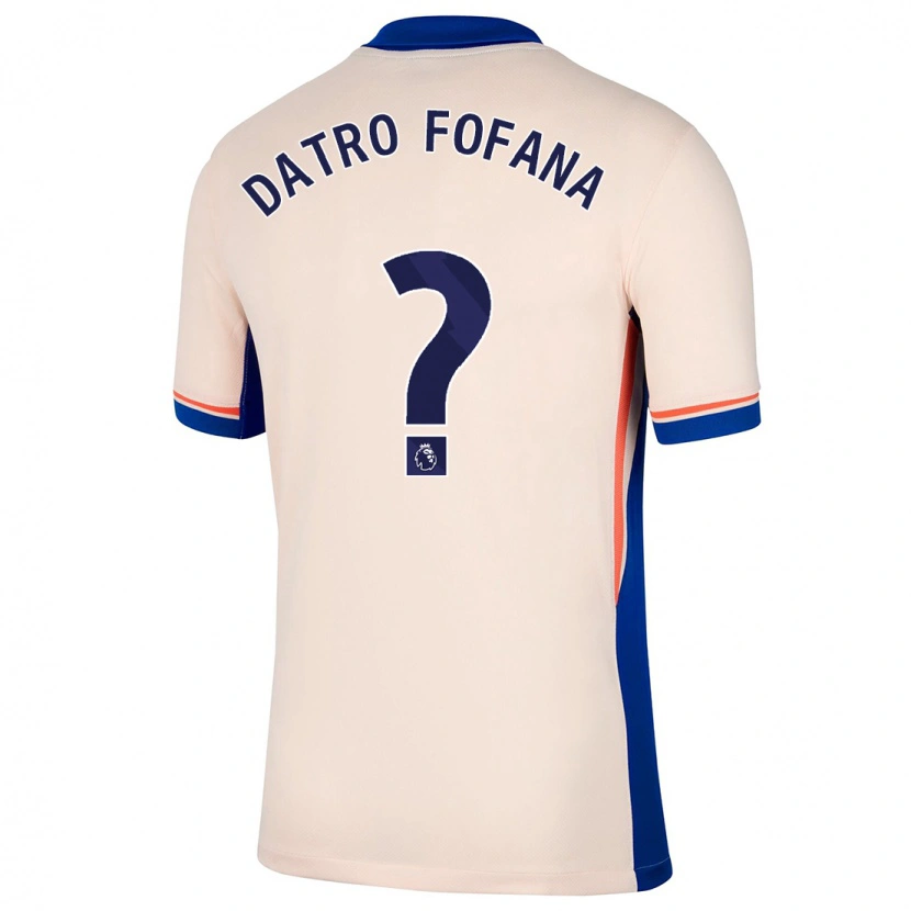 Danxen Kinderen David Datro Fofana #0 Lichtbeige Uitshirt Uittenue 2024/25 T-Shirt