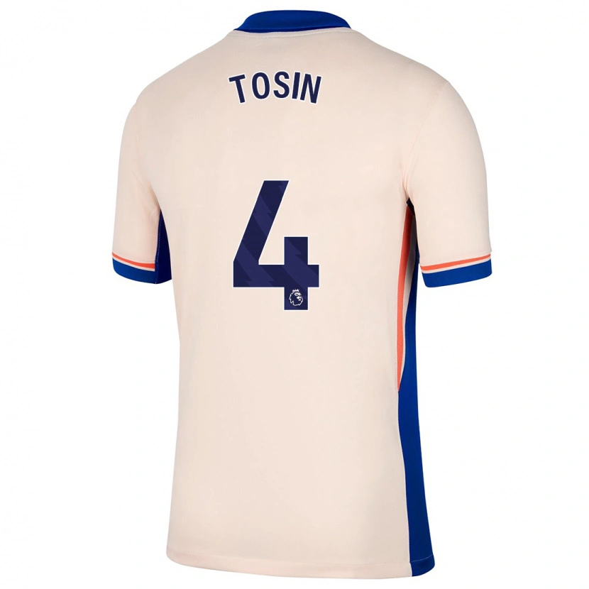 Danxen Kinderen Tosin Adarabioyo #4 Lichtbeige Uitshirt Uittenue 2024/25 T-Shirt