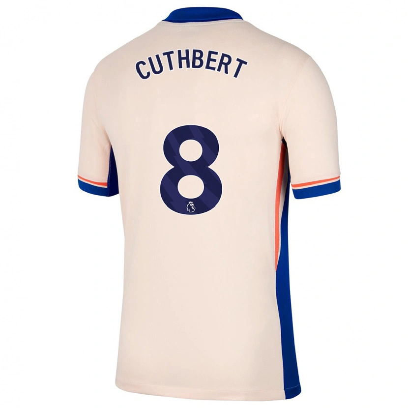 Danxen Kinderen Erin Cuthbert #8 Lichtbeige Uitshirt Uittenue 2024/25 T-Shirt