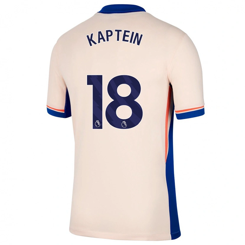 Danxen Kinderen Wieke Kaptein #18 Lichtbeige Uitshirt Uittenue 2024/25 T-Shirt