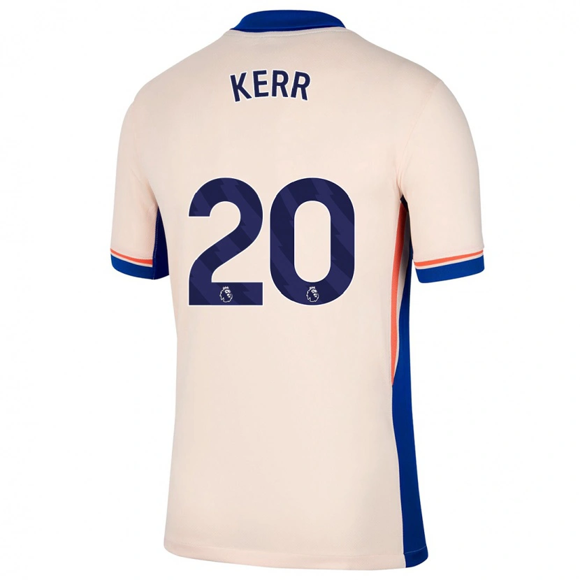 Danxen Kinderen Sam Kerr #20 Lichtbeige Uitshirt Uittenue 2024/25 T-Shirt