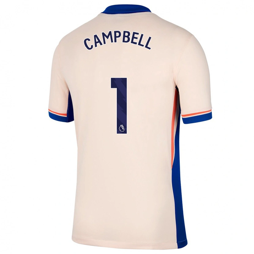 Danxen Kinderen Luke Campbell #1 Lichtbeige Uitshirt Uittenue 2024/25 T-Shirt