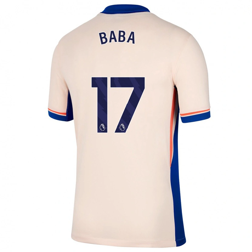 Danxen Kinderen Abdul-Rahman Baba #17 Lichtbeige Uitshirt Uittenue 2024/25 T-Shirt