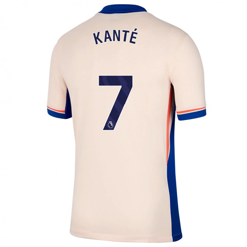 Danxen Kinderen N'golo Kante #7 Lichtbeige Uitshirt Uittenue 2024/25 T-Shirt