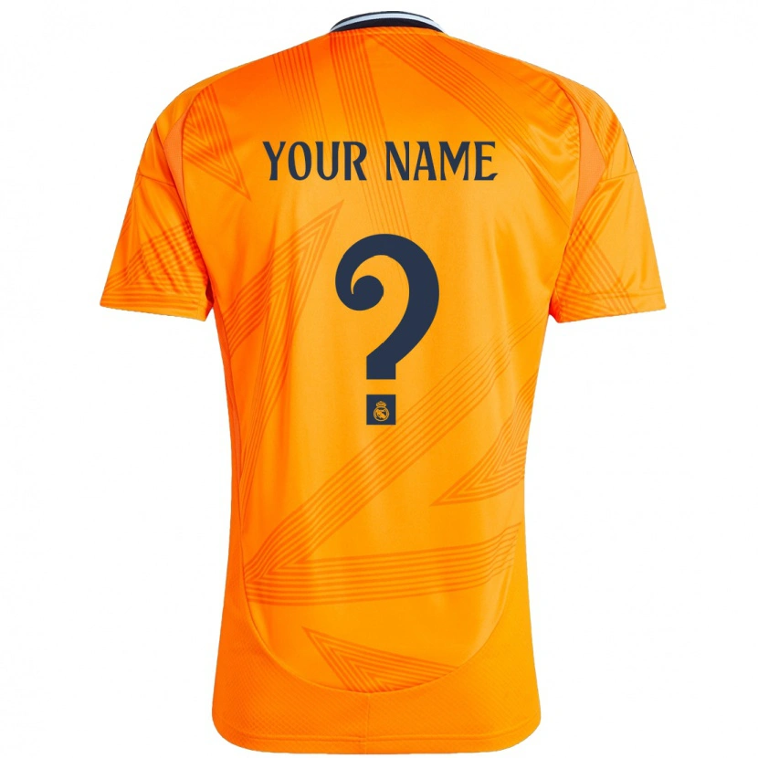 Danxen Kinderen Uw Naam #0 Oranje Uitshirt Uittenue 2024/25 T-Shirt