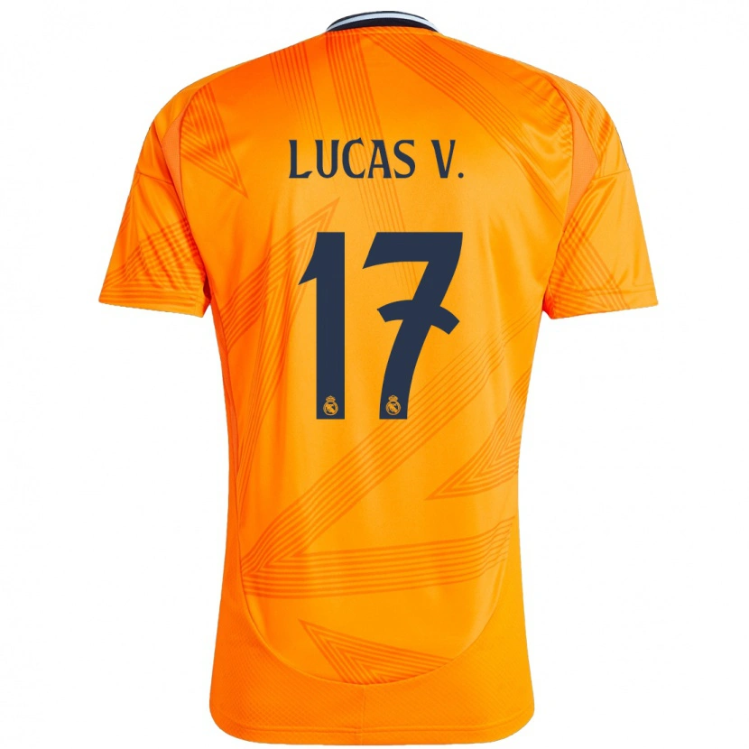 Danxen Kinderen Lucas Vázquez #17 Oranje Uitshirt Uittenue 2024/25 T-Shirt