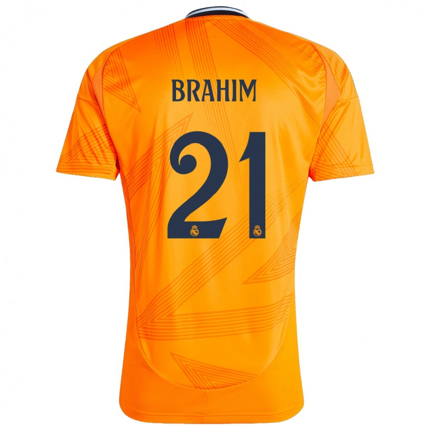 Danxen Kinderen Brahim Díaz #21 Oranje Uitshirt Uittenue 2024/25 T-Shirt