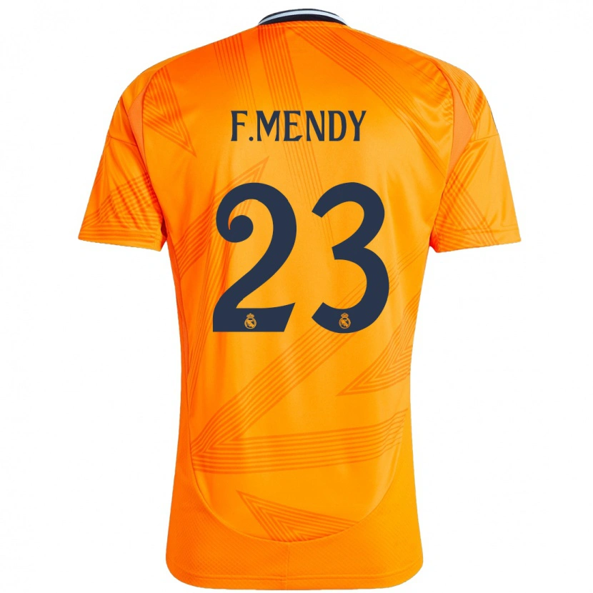 Danxen Kinderen Ferland Mendy #23 Oranje Uitshirt Uittenue 2024/25 T-Shirt