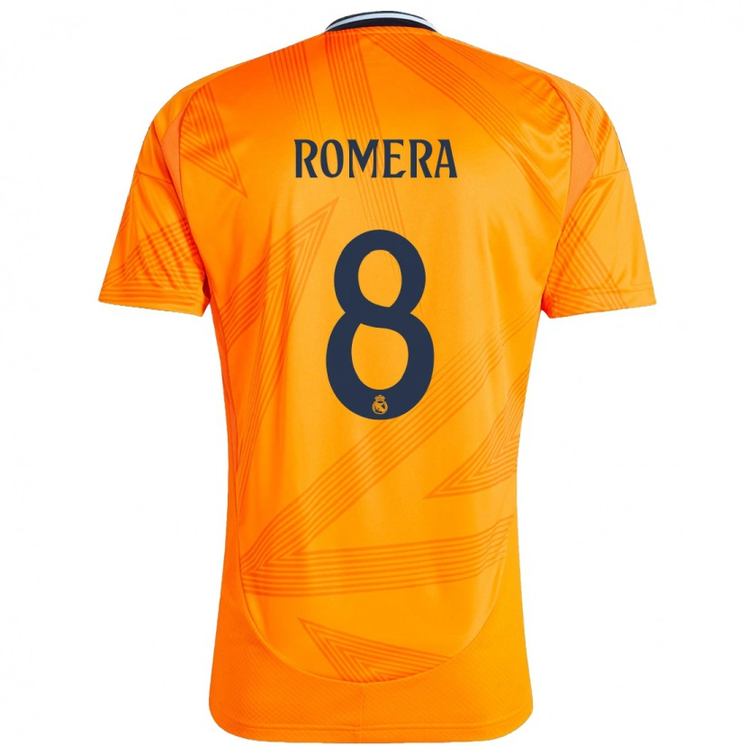 Danxen Kinderen Miguel Romera #8 Oranje Uitshirt Uittenue 2024/25 T-Shirt