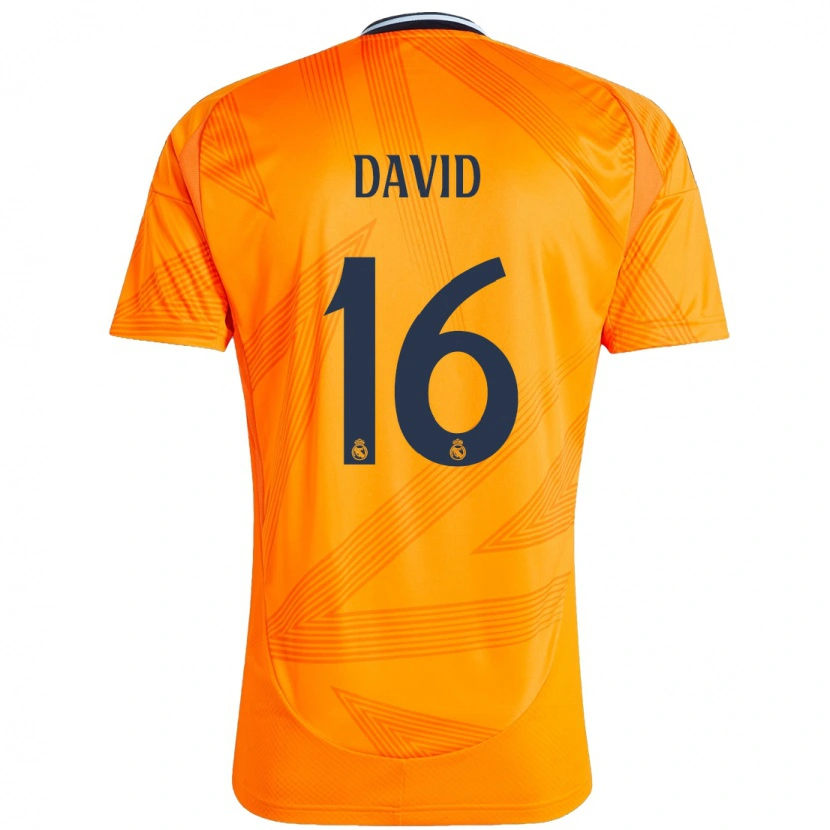 Danxen Kinderen Antonio David #16 Oranje Uitshirt Uittenue 2024/25 T-Shirt