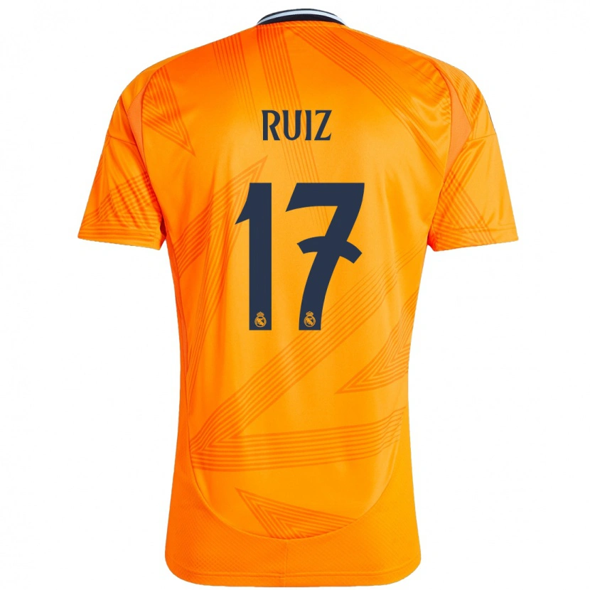 Danxen Kinderen David Ruiz #17 Oranje Uitshirt Uittenue 2024/25 T-Shirt