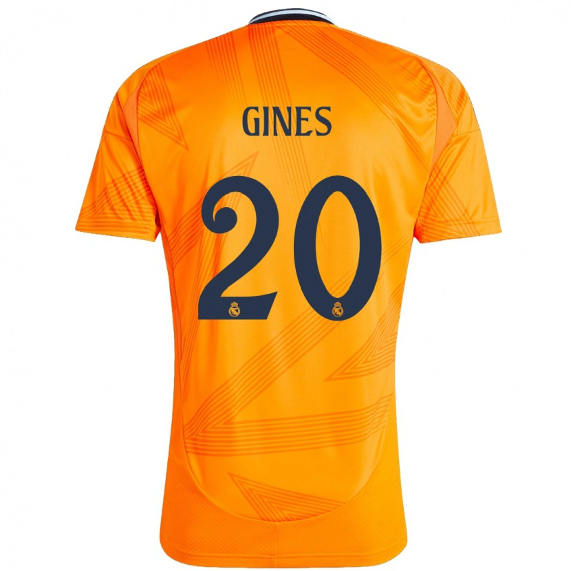 Danxen Kinderen Álvaro Ginés #20 Oranje Uitshirt Uittenue 2024/25 T-Shirt