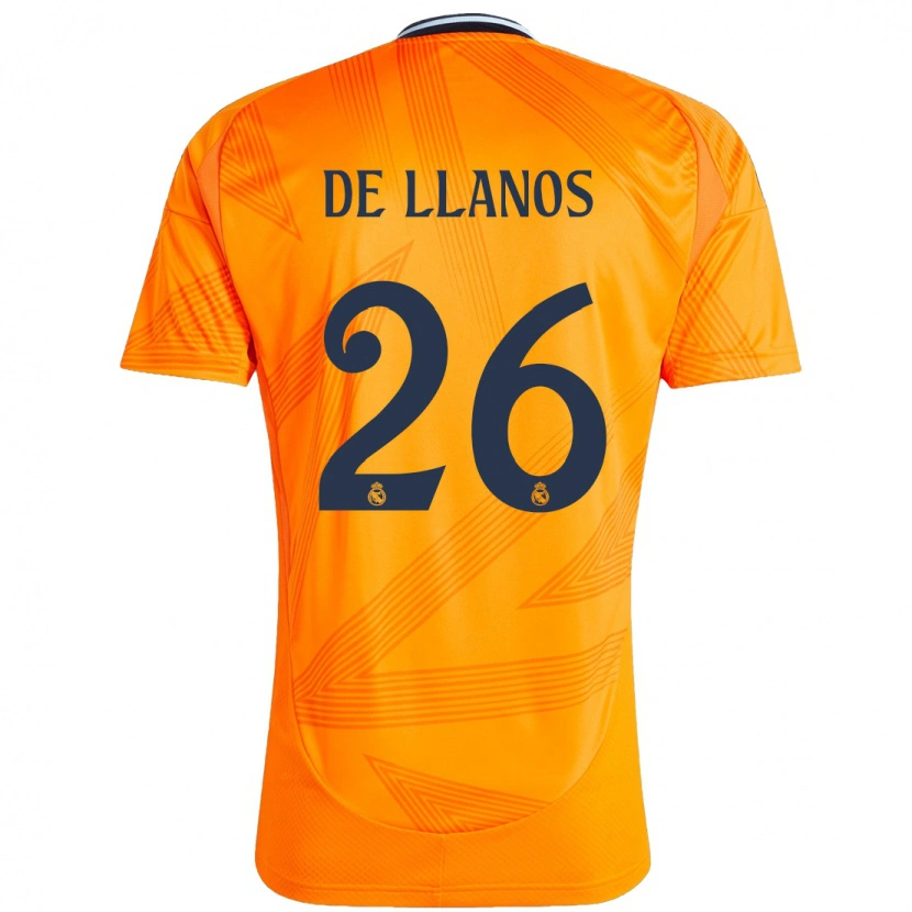 Danxen Kinderen Hugo De Llanos #26 Oranje Uitshirt Uittenue 2024/25 T-Shirt