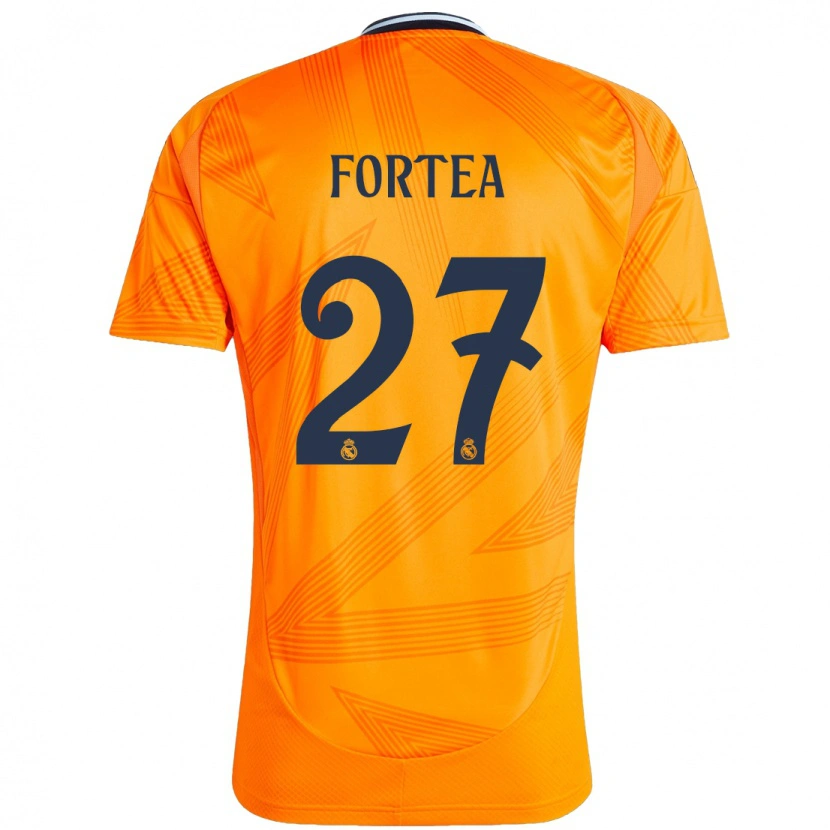 Danxen Kinderen Jesús Fortea #27 Oranje Uitshirt Uittenue 2024/25 T-Shirt