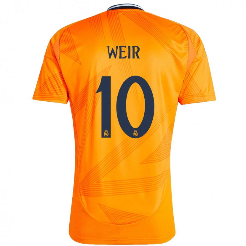 Danxen Kinderen Caroline Weir #10 Oranje Uitshirt Uittenue 2024/25 T-Shirt