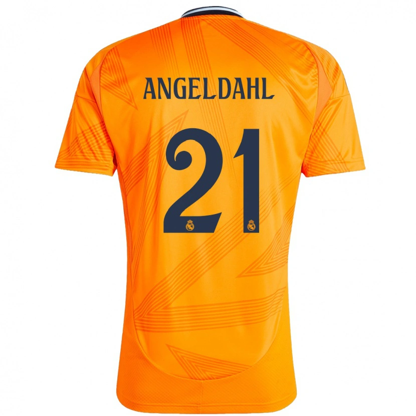 Danxen Kinderen Filippa Angeldahl #21 Oranje Uitshirt Uittenue 2024/25 T-Shirt