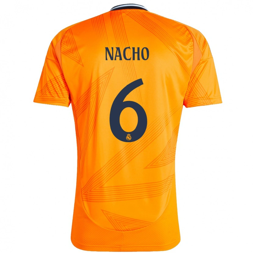 Danxen Kinderen Nacho Fernández #6 Oranje Uitshirt Uittenue 2024/25 T-Shirt