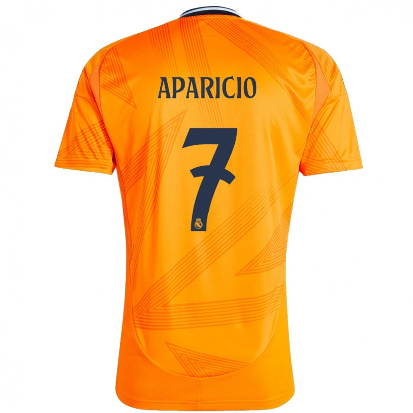 Danxen Kinderen Esteban Aparicio #7 Oranje Uitshirt Uittenue 2024/25 T-Shirt