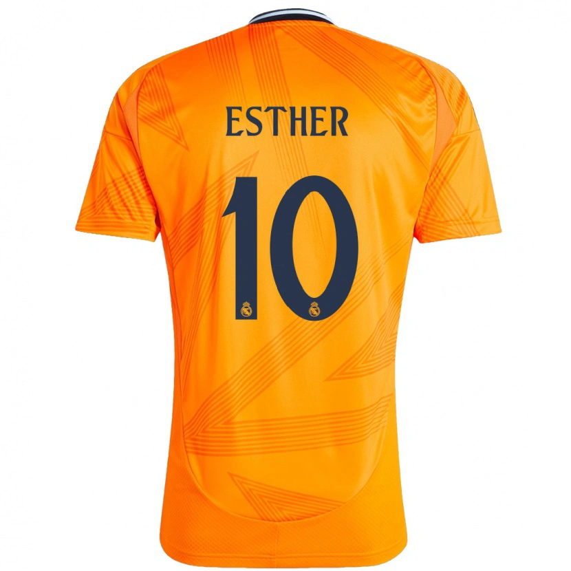 Danxen Kinderen Esther Gonzalez #10 Oranje Uitshirt Uittenue 2024/25 T-Shirt