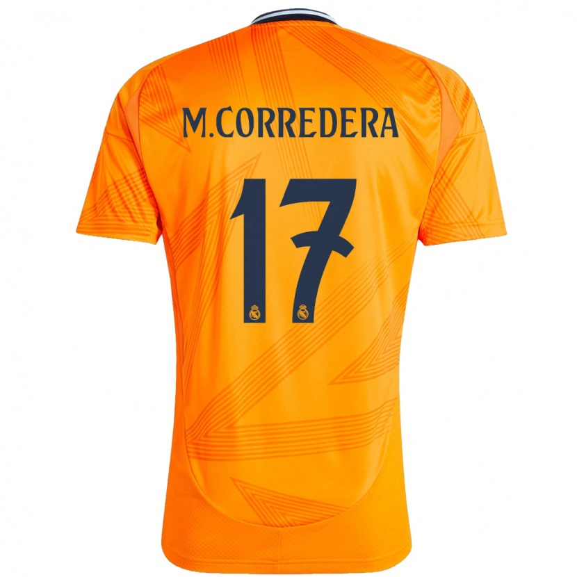 Danxen Kinderen Marta Corredera #17 Oranje Uitshirt Uittenue 2024/25 T-Shirt