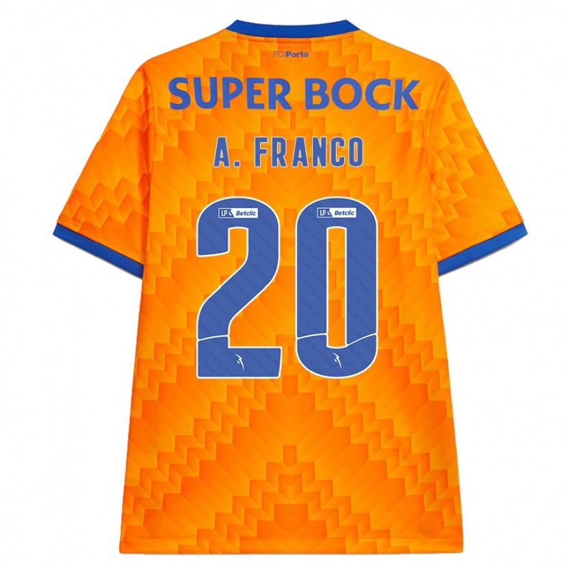 Danxen Kinderen André Franco #20 Oranje Uitshirt Uittenue 2024/25 T-Shirt