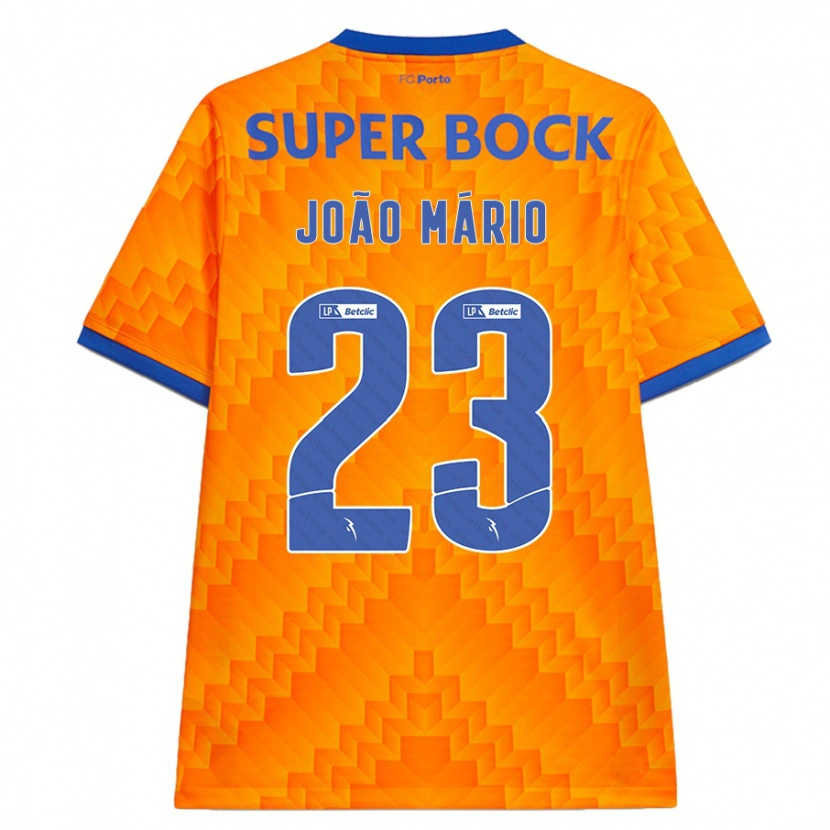 Danxen Kinderen João Mário #23 Oranje Uitshirt Uittenue 2024/25 T-Shirt