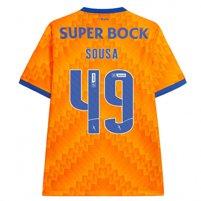 Danxen Kinderen Gonçalo Sousa #49 Oranje Uitshirt Uittenue 2024/25 T-Shirt