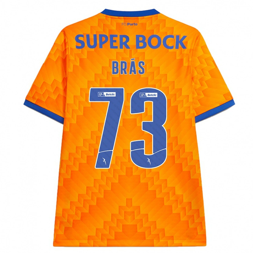 Danxen Kinderen Gabi Brás #73 Oranje Uitshirt Uittenue 2024/25 T-Shirt