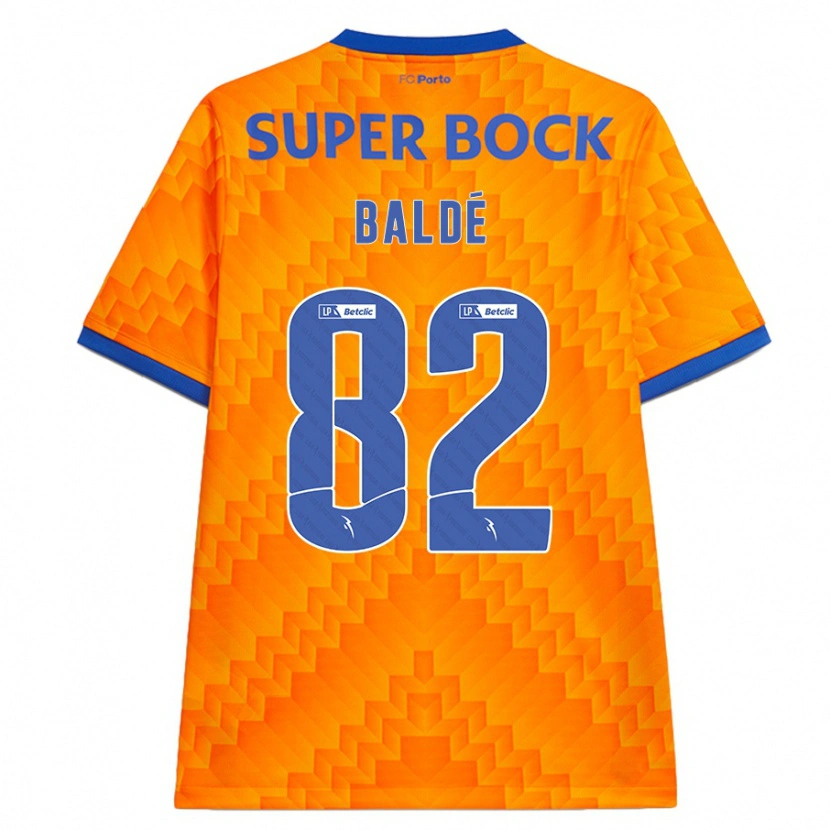 Danxen Kinderen Alfa Baldé #82 Oranje Uitshirt Uittenue 2024/25 T-Shirt