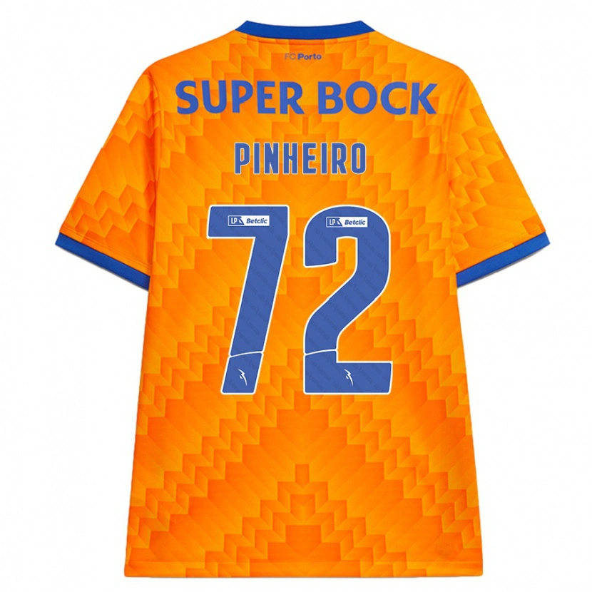 Danxen Kinderen Rodrigo Pinheiro #72 Oranje Uitshirt Uittenue 2024/25 T-Shirt