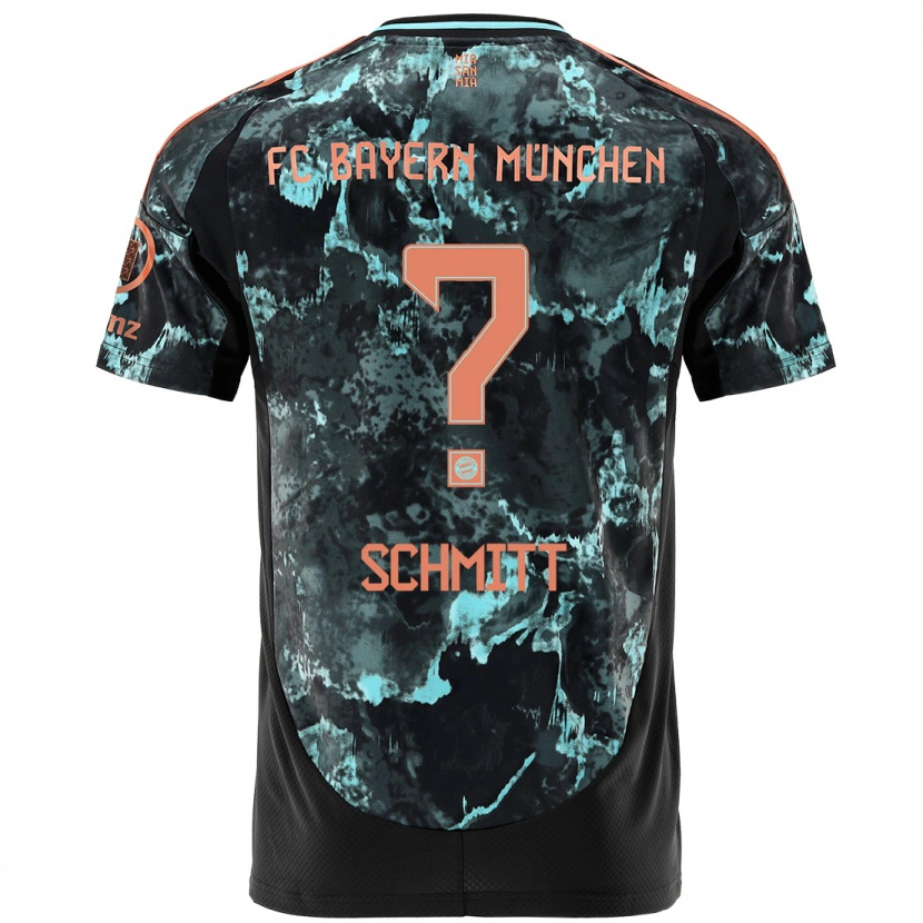 Danxen Kinderen Max Schmitt #0 Zwart Uitshirt Uittenue 2024/25 T-Shirt