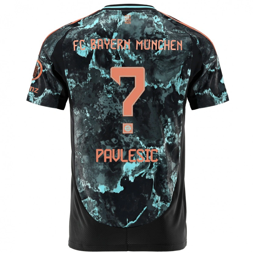 Danxen Kinderen Anthony Pavlesic #0 Zwart Uitshirt Uittenue 2024/25 T-Shirt