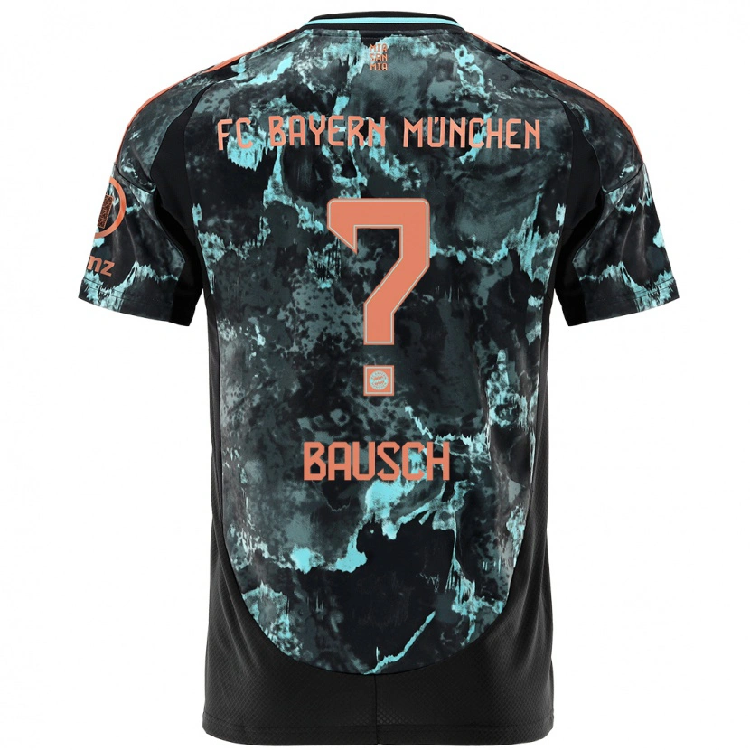 Danxen Kinderen David Bausch #0 Zwart Uitshirt Uittenue 2024/25 T-Shirt