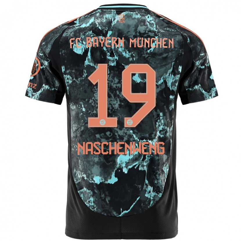 Danxen Kinderen Katharina Naschenweng #19 Zwart Uitshirt Uittenue 2024/25 T-Shirt