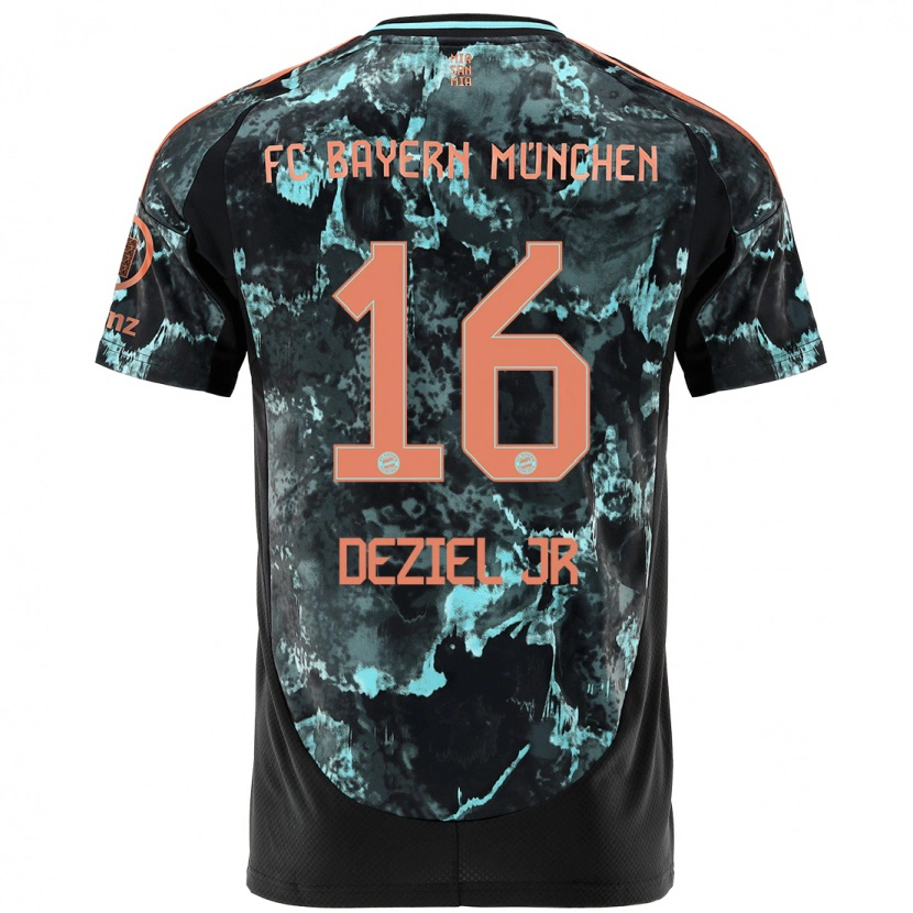 Danxen Kinderen Robert Deziel Jr #16 Zwart Uitshirt Uittenue 2024/25 T-Shirt