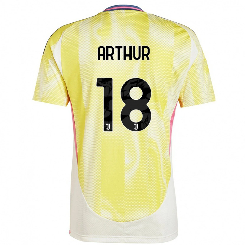 Danxen Kinderen Arthur Melo #18 Zonnig Geel Uitshirt Uittenue 2024/25 T-Shirt