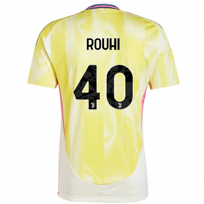 Danxen Kinderen Jonas Rouhi #40 Zonnig Geel Uitshirt Uittenue 2024/25 T-Shirt