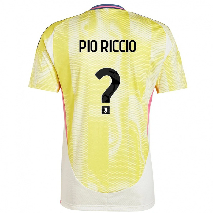 Danxen Kinderen Alessandro Pio Riccio #0 Zonnig Geel Uitshirt Uittenue 2024/25 T-Shirt