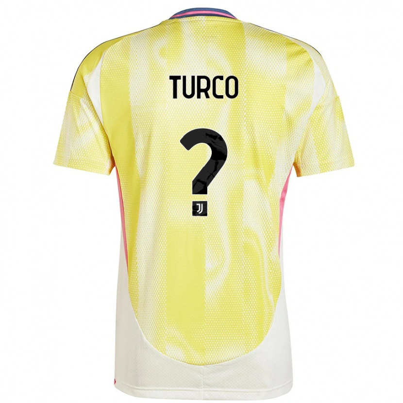 Danxen Kinderen Stefano Turco #0 Zonnig Geel Uitshirt Uittenue 2024/25 T-Shirt