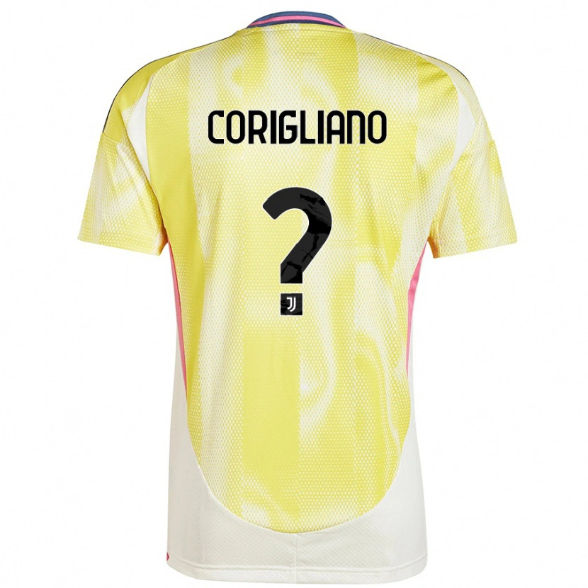 Danxen Kinderen Thomas Corigliano #0 Zonnig Geel Uitshirt Uittenue 2024/25 T-Shirt