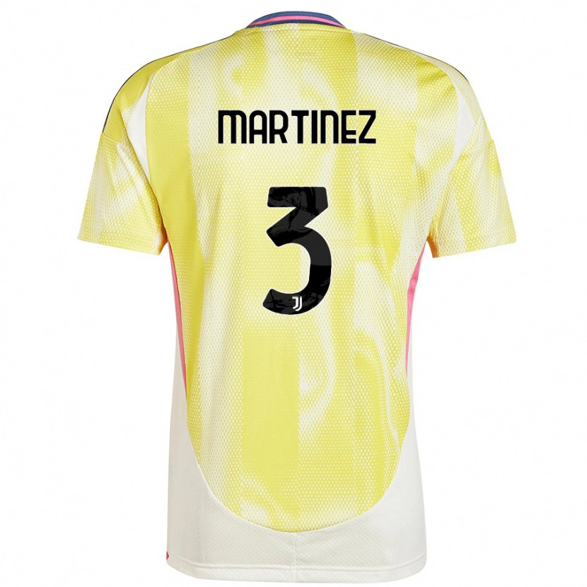 Danxen Kinderen Bruno Martinez #3 Zonnig Geel Uitshirt Uittenue 2024/25 T-Shirt