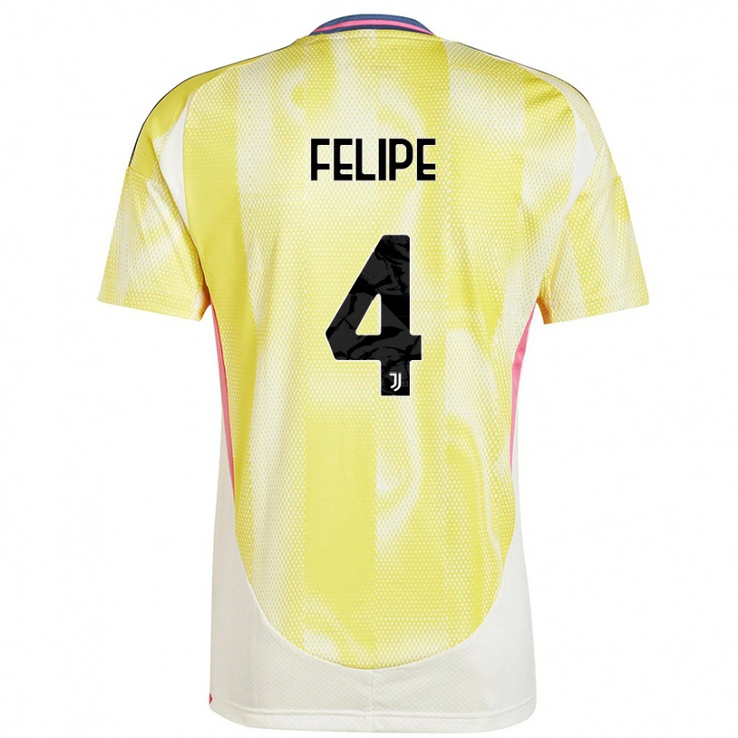 Danxen Kinderen Pedro Felipe #4 Zonnig Geel Uitshirt Uittenue 2024/25 T-Shirt