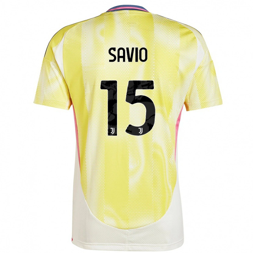 Danxen Kinderen Federico Savio #15 Zonnig Geel Uitshirt Uittenue 2024/25 T-Shirt