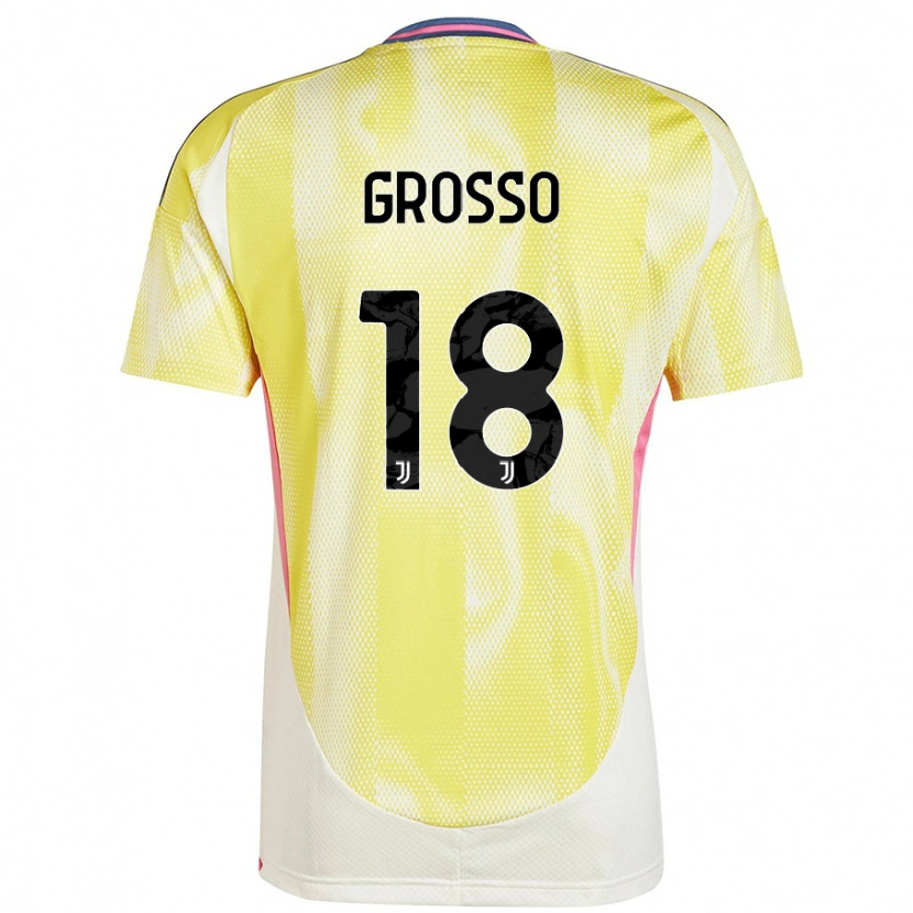 Danxen Kinderen Filippo Grosso #18 Zonnig Geel Uitshirt Uittenue 2024/25 T-Shirt