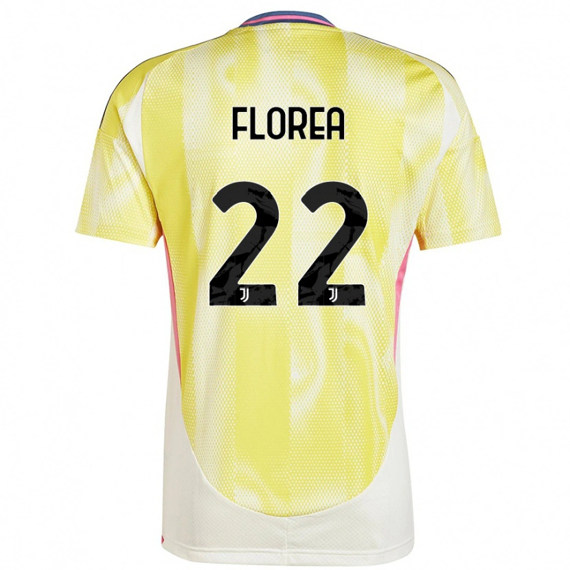 Danxen Kinderen Andrei Florea #22 Zonnig Geel Uitshirt Uittenue 2024/25 T-Shirt