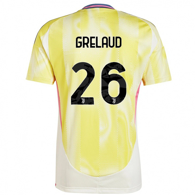 Danxen Kinderen Josue Grelaud #26 Zonnig Geel Uitshirt Uittenue 2024/25 T-Shirt