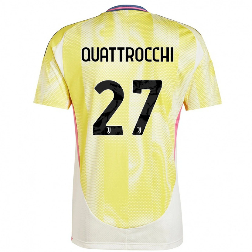 Danxen Kinderen Juan Ignacio Quattrocchi #27 Zonnig Geel Uitshirt Uittenue 2024/25 T-Shirt