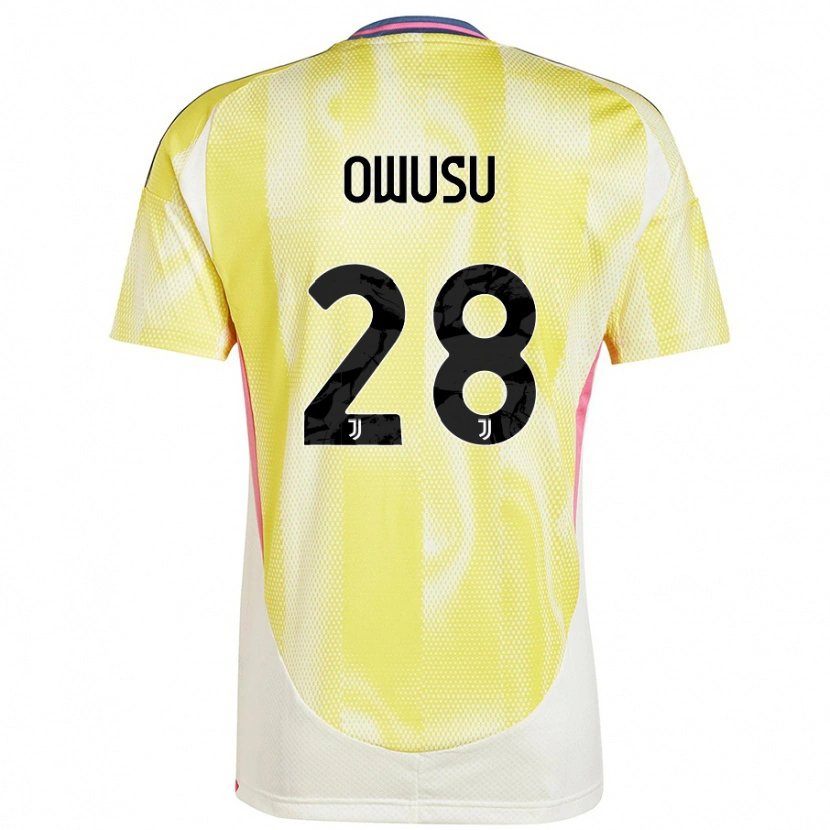 Danxen Kinderen Augusto Owusu #28 Zonnig Geel Uitshirt Uittenue 2024/25 T-Shirt