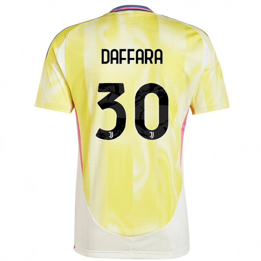 Danxen Kinderen Giovanni Daffara #30 Zonnig Geel Uitshirt Uittenue 2024/25 T-Shirt