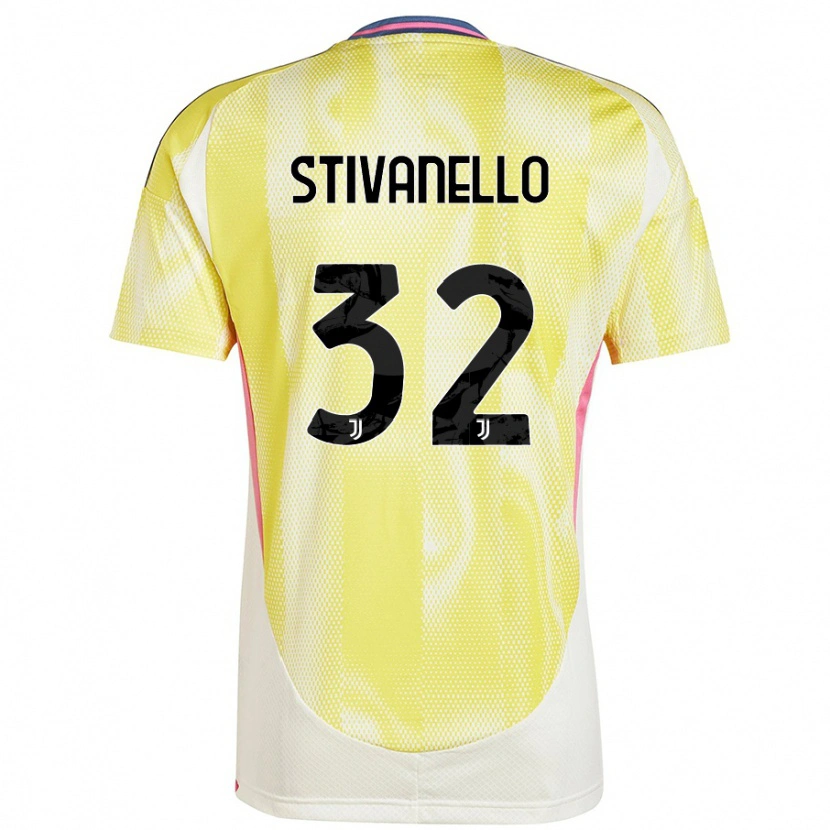 Danxen Kinderen Riccardo Stivanello #32 Zonnig Geel Uitshirt Uittenue 2024/25 T-Shirt